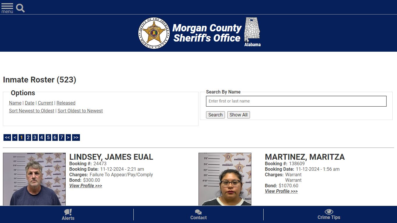 Inmate Roster (504) - Morgan County Sheriff, Al